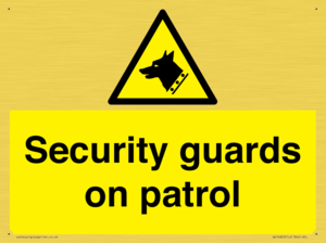 Security guards on patrol